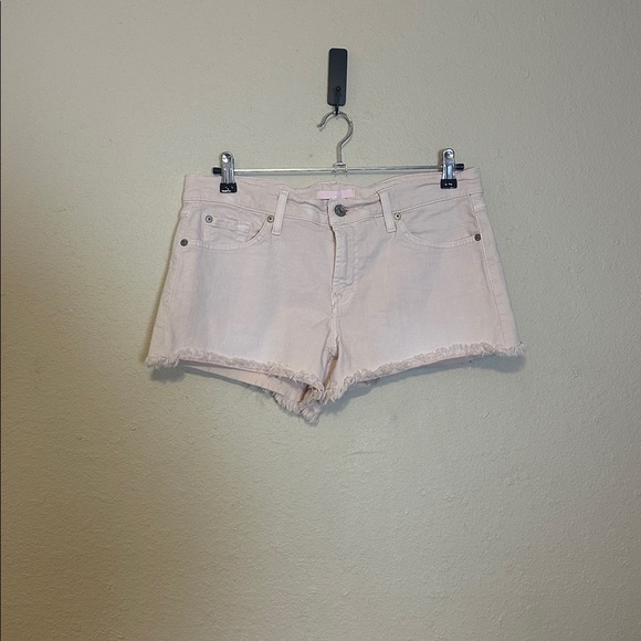 7 For All Mankind Baby Pink Shorts Size 29 - Picture 2 of 7